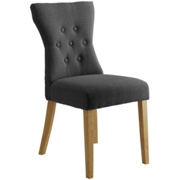 Naples Set of 2 Grey Dining Chair - LPD Home - Wilko - thumbnail 4