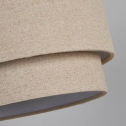 Lighting Collection Underwood Cream Natural Linen Lamp Shade - Size: 26 x 26 x 26cm - Wilko - thumbnail 5