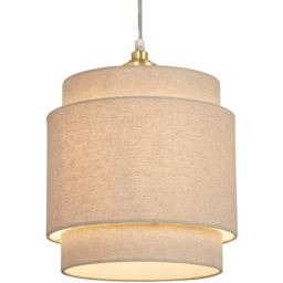 Lighting Collection Underwood Cream Natural Linen Lamp Shade - Size: 26 x 26 x 26cm - Wilko - thumbnail 4