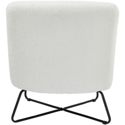 GFW Willow Cream Boucle Teddy Accent Chair - Size: Single - Wilko - thumbnail 6
