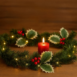 Marco Paul Warm White LED Berry and Leaf Garland 2m - Size: 20 x 20 x 10cm - Multicoloured - Wilko - thumbnail 4