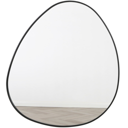 Anax Black Framed Pebble Wall Mirror 110 x 90cm - Home Garden Direct - Wilko - thumbnail 1
