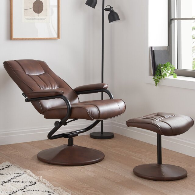 Memphis Swivel Chair Tan - Wilko - image 1