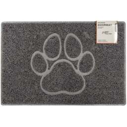 Oseasons Grey Paw Embossed Doormat 60 x 40cm - Wilko - thumbnail 1