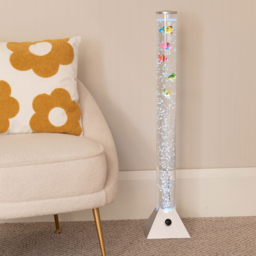 ValueLights Colour Changing Sensory Bubble Floor Lamp 90cm - Size: 90.5 x 18 x 18cm - Silver - Wilko - thumbnail 3