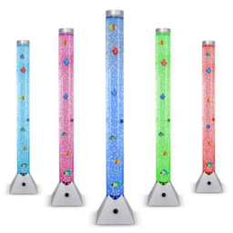 ValueLights Colour Changing Sensory Bubble Floor Lamp 90cm - Size: 90.5 x 18 x 18cm - Silver - Wilko - thumbnail 6