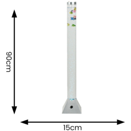 ValueLights Colour Changing Sensory Bubble Floor Lamp 90cm - Size: 90.5 x 18 x 18cm - Silver - Wilko - thumbnail 5