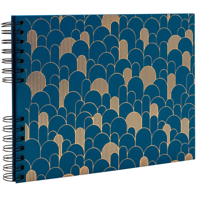 Exacompta Neo Deco French Blue Spiral Photo Album 50 Sheets 150 Photos - Size: 3 x 32 x 22cm - Wilko - image 1