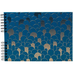Exacompta Neo Deco French Blue Spiral Photo Album 50 Sheets 150 Photos - Size: 3 x 32 x 22cm - Wilko - thumbnail 4