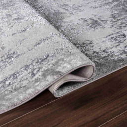 Desire Rugs Serenity Grey Abstract Acrylic Rug 80 x 150cm - Wilko - thumbnail 4