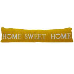Velosso Ochre Home Sweet Home Draught Excluder - Size: 24 x 90 x 10cm - Orange - Wilko - thumbnail 1