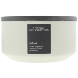French Connection Stone Collection Iris and Orange Blossom Scented Candle - Size: 5.5 x 14 x 14cm - n/a - Wilko