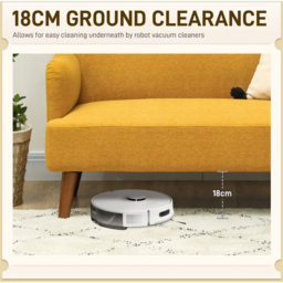 HOMCOM 2 Seater Yellow Velvet Thick Padding Sofa - Wilko - thumbnail 7