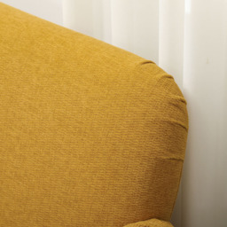 HOMCOM 2 Seater Yellow Velvet Thick Padding Sofa - Wilko - thumbnail 5