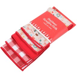 Pack of 5 Cosy Christmas Microfibre Cloths - All I Want For Christmas - Wilko - thumbnail 3