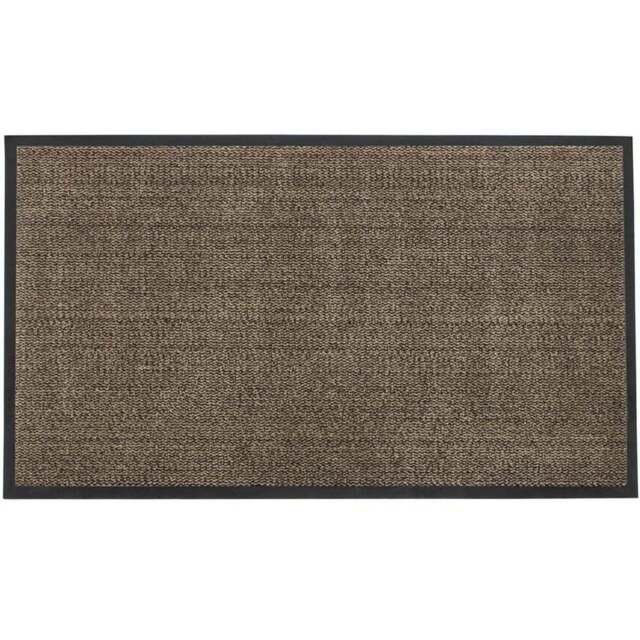 JVL Commodore Brown Black Barrier Mat 80 x 140cm - Cream - JVL Homewares - Wilko - image 1