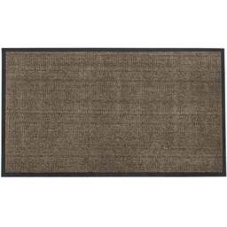 JVL Commodore Brown Black Barrier Mat 80 x 140cm - Cream - JVL Homewares - Wilko