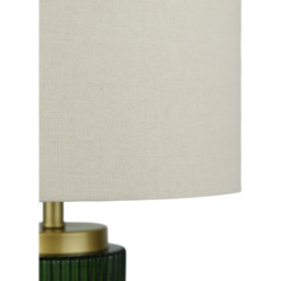 Boden Glass Table Lamp Green - Wilko - thumbnail 4