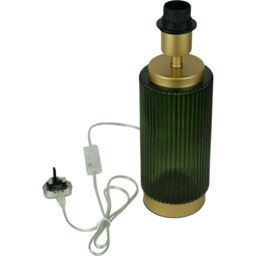 Boden Glass Table Lamp Green - Wilko - thumbnail 5