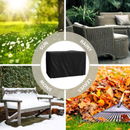 Garden Vida Black Polyester Garden Furniture Cover 146 x 74 x 109cm - Size: 109 x 146 x 74cm - Wilko - thumbnail 7