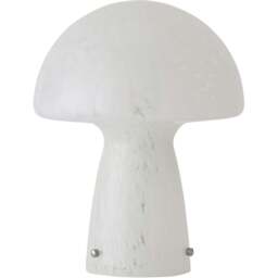 ValueLights Beau White Confetti Mushroom Glass LED Table Lamp - Size: 28 x 22 x 22cm - Wilko