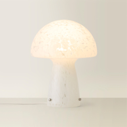 ValueLights Beau White Confetti Mushroom Glass LED Table Lamp - Size: 28 x 22 x 22cm - Wilko - thumbnail 6