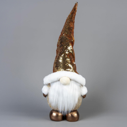 Shatchi Gnome Santa Christmas Decoration 56cm - Size: 56 x 12 x 10cm - Gold - Wilko - thumbnail 3