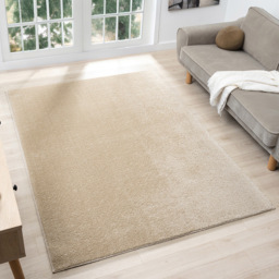 Desire Rugs Comfy Light Beige Anti Slip Felt Backing Rug 160 x 220cm - Cream - Wilko - thumbnail 3