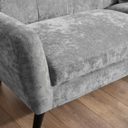 Julian Bowen Monza 2 Seater Dove Fabric Sofa Bed - Grey - Wilko - thumbnail 7