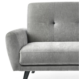 Julian Bowen Monza 2 Seater Dove Fabric Sofa Bed - Grey - Wilko - thumbnail 6