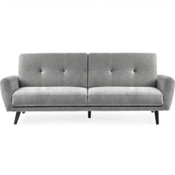 Julian Bowen Monza 2 Seater Dove Fabric Sofa Bed - Grey - Wilko - thumbnail 4