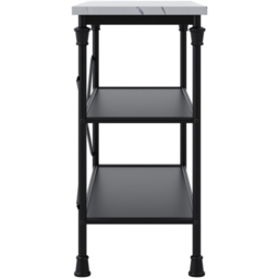 Fairmont 2 Shelf Black and White Marble Effect Console Table - Size: 800 x 1100 x 400cm - LPD Home - Wilko - thumbnail 5