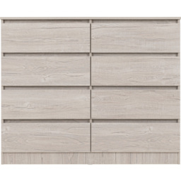 Seconique Malvern 8 Drawer Urban Snow Chest of Drawers - White - Wilko - thumbnail 4