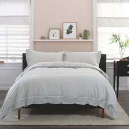 The Lyndon Company Southport King Size Green and White Duvet Set - Multi - Wilko - thumbnail 1
