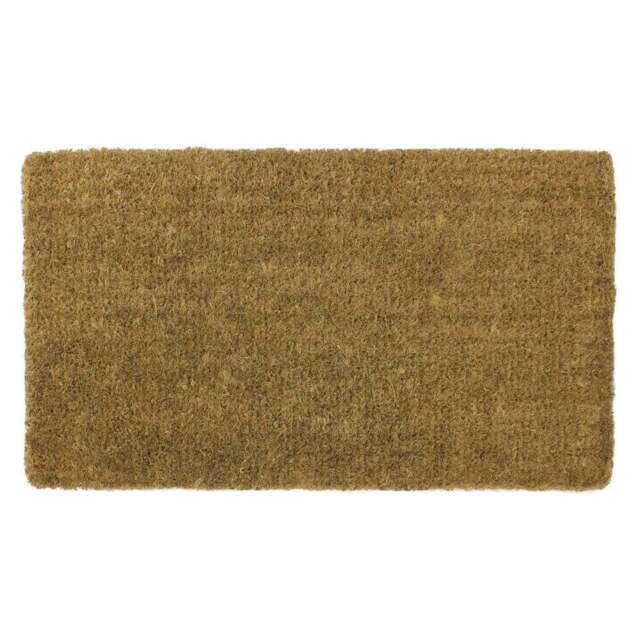 JVL Ryburn Plain Coir Doormat 45 x 75cm - JVL Homewares - Wilko - image 1