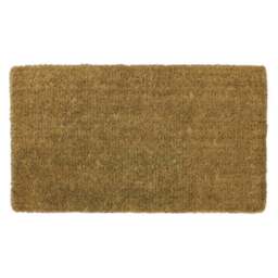 JVL Ryburn Plain Coir Doormat 45 x 75cm - JVL Homewares - Wilko - thumbnail 1
