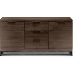 Julian Bowen Brooklyn 2 Door 3 Drawer Dark Oak Sideboard - Size: 45 x 150 x 76cm - Brown - Wilko - thumbnail 6