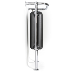 Terma 1217BTU Raw Metal and Chrome Heated Towel Rail 900 x 490mm - Size: 90 x 49 x 31.5cm - Multi - Wilko - thumbnail 5