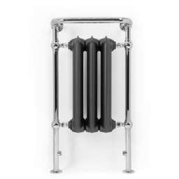 Terma 1217BTU Raw Metal and Chrome Heated Towel Rail 900 x 490mm - Size: 90 x 49 x 31.5cm - Multi - Wilko - thumbnail 4