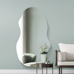 The Lacuna Frameless Wall Mirror 160 x 70cm - Black - MirrorOutlet - Wilko - thumbnail 3
