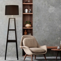 Lighting Collection Brea 2 Tier Grey Ceiling Shade - Size: 152 x 41 x 41cm - Black - Wilko - thumbnail 3