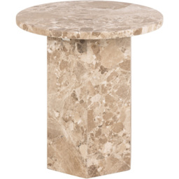 Florence Naxos Brown Marble Side Table - Furniture To Go - Wilko - thumbnail 3