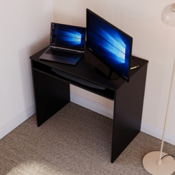 Vida Designs Huby Computer Desk Black - Size: 75 x 80 x 48cm - Wilko - thumbnail 5