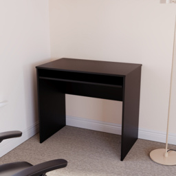 Vida Designs Huby Computer Desk Black - Size: 75 x 80 x 48cm - Wilko - thumbnail 4