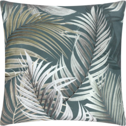 Evans Lichfield Palma Green Botanical Outdoor Reversible Cushion - Size: 43 x 43 x 10cm - Multi - Wilko - thumbnail 5