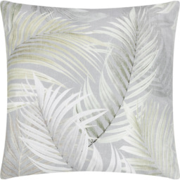 Evans Lichfield Palma Green Botanical Outdoor Reversible Cushion - Size: 43 x 43 x 10cm - Multi - Wilko - thumbnail 1