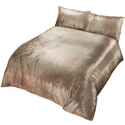Rapport Home Tiffany King Size Gold Duvet Set - Wilko - thumbnail 3
