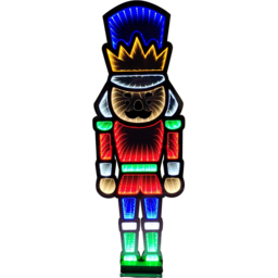 Samuel Alexander Infinity Light Up Nutcracker Christmas Decoration 74cm - Size: 74 x 24 x 24cm - Multi - Wilko - thumbnail 3