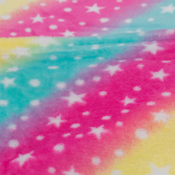 Velosso Multicolour Rainbow Throw 127 x 152cm - Size: 127 x 152 x 1cm - Pink - Wilko - thumbnail 4