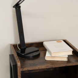 ValueLights Kiko Matte Black Dimmable LED Table Lamp - Wilko - thumbnail 4
